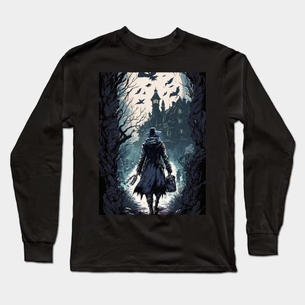 Bloodborne art Long Sleeve T-Shirt by Geek Culture